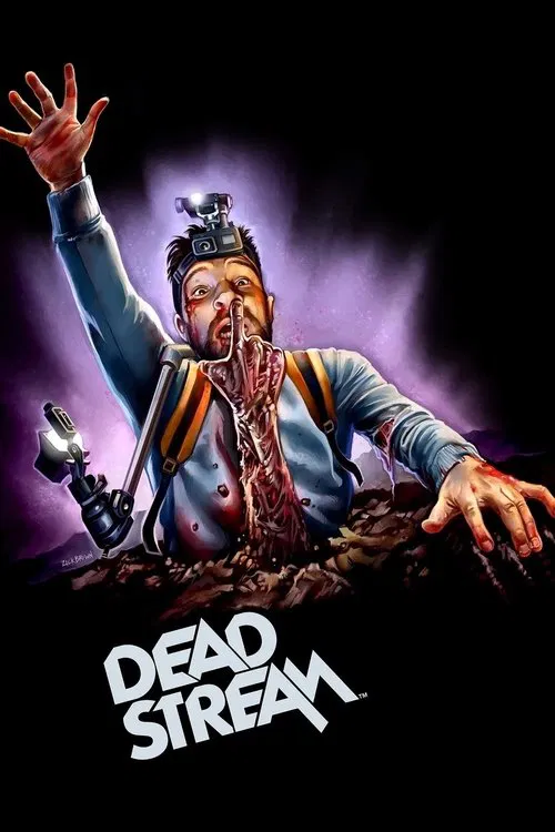 Deadstream Mediabook-Cover mit Hauptcharakter Shawn im Spukhaus